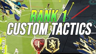 RANK 1 META Custom Tactics amp Formations amp Full Instructions POST PATCH  FIFA 22 [upl. by Bowen]