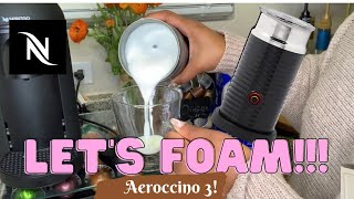 How To Foam Milk With Aeroccino 3 Make Coffee With Foam Tips amp Tricks  Easy Foamed Latte Recipe [upl. by Viridis]