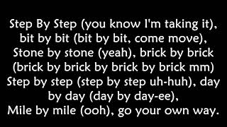 Whitney houston  Step by step LYRICS Ohnonie HQ [upl. by Enilegna]