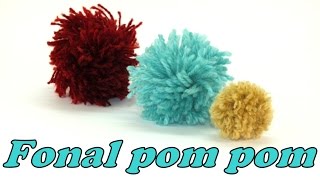 Fonal pom pom készítése háromféleképpen [upl. by Prader]