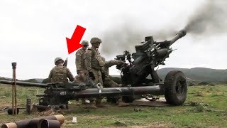 Extremely Powerful M119A3 Howitzer in Action [upl. by Khanna]