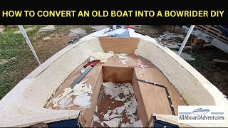 Boat conversion into Bowrider [upl. by Ardnuaed]