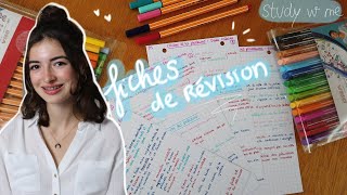 STUDY WITH ME  FICHES DE RÉVISION  Concours [upl. by Licec]