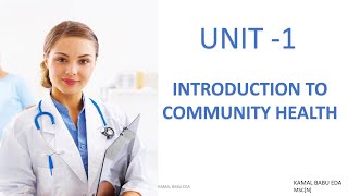 INTRODUCTION TO COMMUNITY HEALTH NURSING [upl. by Jenni]