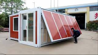 China Expandable container house 10 minutes one house [upl. by Leksehc]