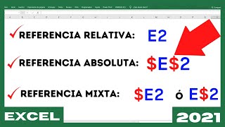 REFERENCIA RELATIVA ABSOLUTA Y MIXTA EN EXCEL  ejemplos resueltos😱 [upl. by Casady630]