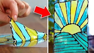 12 Colorful DIY Art Projects and Hacks [upl. by Shena115]