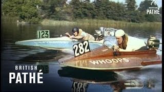 Hydroplane Racing Also In Cp 001 Intl 1955 [upl. by Ruenhs714]