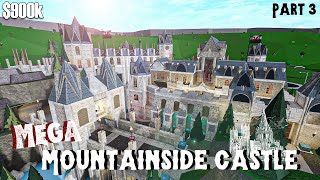 Bloxburg  Mega Mountainside Castle  House Build Roblox Part 35 [upl. by Revart744]