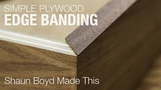 How to Make Simple Plywood Edge Banding [upl. by Aronel]