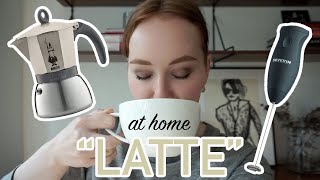 HOW TO MAKE A quotLATTEquot AT HOME moka pot  frother [upl. by Layod529]