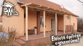 Előtető építése egyszerűen  Green Cottage DIY [upl. by Ahsieyn]