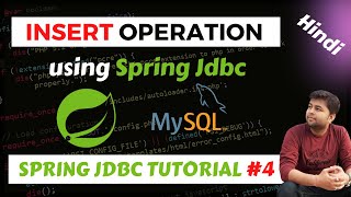 Inserting data to database using Spring JDBC  Best Practice  Spring Jdbc Tutorial [upl. by Zoltai800]