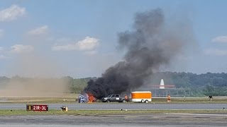 Stunt plane crashes during air show [upl. by Weintrob]