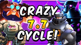 77 ELIXIR MOST EXPENSIVE DECK in CLASH ROYALE [upl. by Airotna]