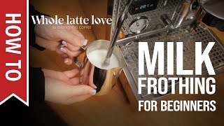 How To Milk Frothing for Beginners 5 Tips [upl. by Nasya21]