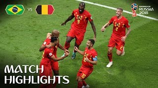 Brazil v Belgium  2018 FIFA World Cup  Match Highlights [upl. by Merrily]