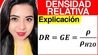 DENSIDAD RELATIVA Explicación formula y unidades [upl. by Franciska81]