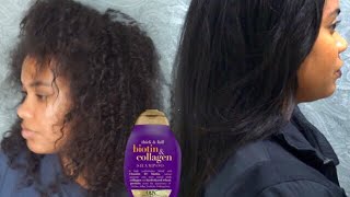 ORGANIX BIOTIN COLLAGEN Shampoo amp Conditioner demo  review [upl. by Pollock289]