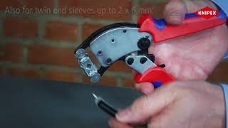 KNIPEX Twistor®16  Crimper for End Ferrules [upl. by Elsa726]