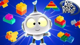 Learn Legos  Preschool Learning Videos  Rob The Robot [upl. by Orose]