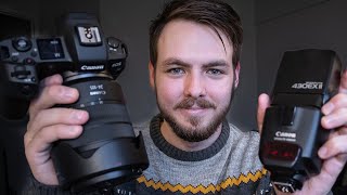 How To Use The EOS R In Low Light Photography 📸 Using A SpeedLite 430ii Tutorial [upl. by Mert]