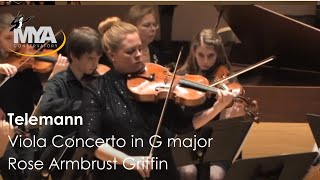 Telemann Viola Concerto in G major Rose Armbrust Griffin [upl. by Nehttam903]