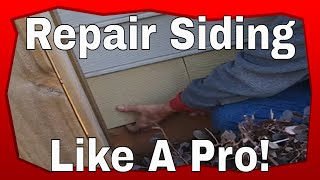 How To Repair Siding [upl. by Gerdy642]