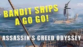 Assassins Creed Odyssey where to find bandit ships [upl. by Kilroy]