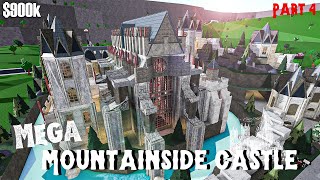 Bloxburg  Mega Mountainside Castle  House Build Roblox Part 45 [upl. by Lorianne]