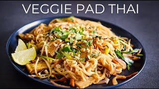 Vegetarian Pad Thai Recipe TO MAKE TONIGHT ผัดไทย [upl. by Pippas32]